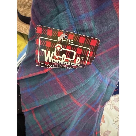 Woolrich Vintage Flannel Button Down Shirt Matching Skirt Sz M/L USA Made NWT - Picture 11 of 13